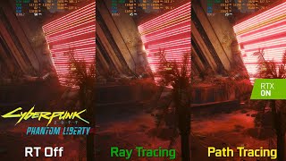 Cyberpunk 2077 Phantom Liberty  Ray Tracing vs Path Tracing On vs Off  RTX 4080 4K DLSS 35 [upl. by Sivart402]