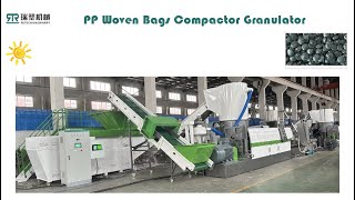 500kgh PP Woven Bags Compactor granulatorPelletizing Machine [upl. by Ruby]