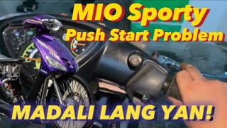 Mio Sporty Push Start Problem  Ayaw MagStart  EC Life Tv  PS Noise In The Background [upl. by Dorothi719]