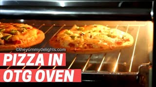 Homemade PIzza in OTG oven  Best Homemade Pizza Recipe  Veg Pizza with readymade pizza base [upl. by Nayt585]