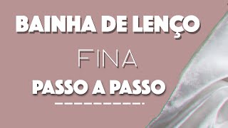 Bainha de lenço fina e feita com pé calcador tradicional da máquina de costura industrial [upl. by Risay]