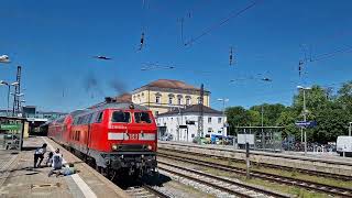 Abfahrt des Regionalexpress 4856 am 14052024 in Regensburg Hbf [upl. by Onaivatco603]