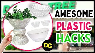 10 UNBELIEVABLE DOLLAR TREE DIY CRAFTS Using Dollar Tree PLASTICWARE  Modern Dollar Tree DIY [upl. by Hernandez249]