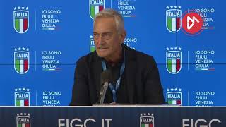 IL PRESIDENTE FIGC gravina quotitaliaISRAELE GARA COMPLICATA MA IL CALCIO È CONDIVISIONEquot [upl. by Attelocin]