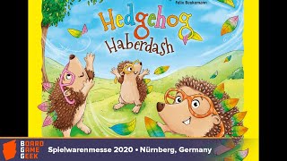 Hedgehog Haberdash — game preview at Spielwarenmesse 2020 [upl. by Daffie]