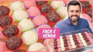 Ganhe DINHEIRO com BRIGADEIRO GOURMET I 3 Receitas que mais vendem I Receitas de Pai [upl. by Hannazus]