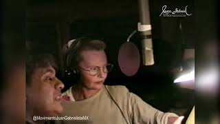 Rocio Durcal y Juan Gabriel en Estudio de grabacion [upl. by Clerk]