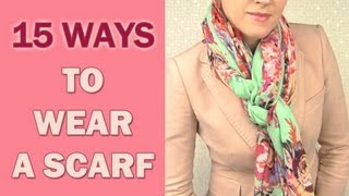 How to wear a scarf around your neck in 15 different ways [upl. by Demott]