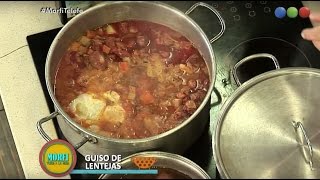 Guiso de lentejas receta  Morfi [upl. by Nnylsoj]