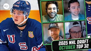 2025 NHL Draft Top 32 Ranking  October 2024  Elite Prospects [upl. by Asilrahc259]