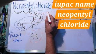 iupac name of neopentyl chloride In Hindi  iupac nomenclature of organic chemistry  iupac name [upl. by Kinnie]