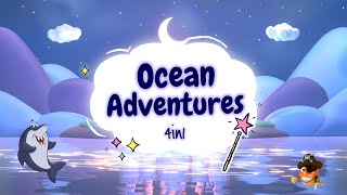 Sleep Meditation for Kids  OCEAN ADVENTURES 4in1  Bedtime Sleep Stories for Children [upl. by Llertnac696]