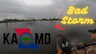 BAD Storm GOOD Fishing  KAMO Bass Tournament  Mozingo Lake [upl. by Sibelle535]