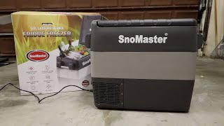 SnoMaster Fridge Freezer 50L 12V220V SMDZLS50 Unboxing amp Review [upl. by Etnohs]