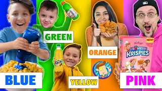 Eating Only ONE Color of Food for 24 Hours FV Family Challenge [upl. by Eittap]