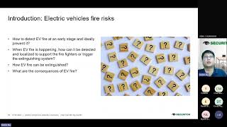 Webinar  Electric Vehicle Fire Detection Overview [upl. by Elleinwad]