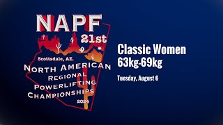 63kg69kg Classic Women  2024 NAPF Powerlifting Championship [upl. by Saffier]