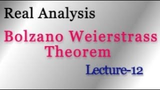 Bolzano Weierstrass Theorem for Sets  Proof  Real Analysis Lecture 12  Sharde Mathematics [upl. by Hnim]