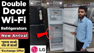 LG WiFi Enabled Double Door Smart Refrigerator Review  Detail Knowledge  Fridge With Sensor [upl. by Dowzall]