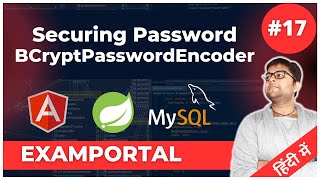 🔴 Securing Password in Project  BCryptPasswordEncoder in Spring  Examportal 17 [upl. by Ailahtan]