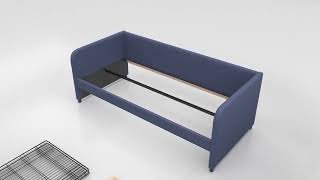 Assembly video Single Bed Spector  90 x 200 cm [upl. by Gore]