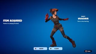 How To Get Vivacious Emote NOW FREE in Fortnite Free Vivacious Emote [upl. by Krispin61]