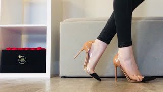 Gianvito Rossi Plexi Pump Unboxing and Try On [upl. by Beauchamp189]