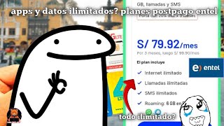 Planes con beneficios ilimitado Entel postpago [upl. by Anatsirhc]