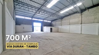 En alquiler  Bodega de 700 M2 dentro de complejo en la Via Duran  Tambo [upl. by Ahsikel745]