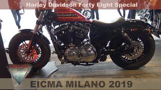 2020 Harley Davidson Forty Eight Special Walkaround At EICMA 2019 Fiera Milano Rho [upl. by Kolodgie786]