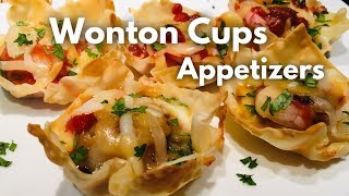 Wonton Cup Appetizers Ep54 [upl. by Nerraj]