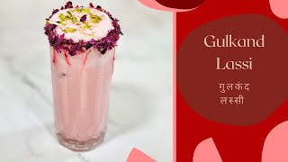 Gulkand Lassi Recipe  गुलकंद लस्सी  Rose Petals Lassi  Refreshing Summer Drink [upl. by Janis444]