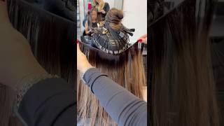 The best way to install weft hair extensions weftextensions hairextensions extensions tutorial [upl. by Hardie]