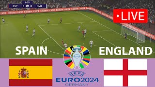 🔴LIVE SPAIN vs ENGLAND  UEFA Euro 2024 FINAL  Live Football Match  eFOOTBALL PES 21 [upl. by Edita]