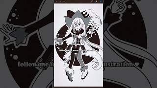 berseria magilou for witchtober inktober smallartist art drawing halloween witch talesof [upl. by Julissa]