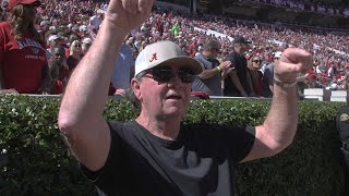 Dixieland Delight writer hears song at Alabamas BryantDenny Stadium for 1st time [upl. by Sachsse55]