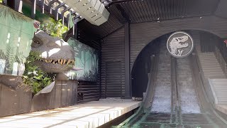 NEW JURASSIC WORLD The Ride New INDOMINUS REX  Universal Studios Hollywood 2021 [upl. by Iana7]