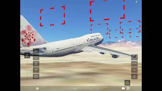 China airlines flight 006  landing animation [upl. by Elram]