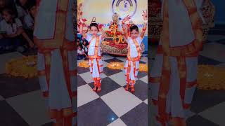 Ashtalakshmi stotram dance performance in siddhashram public school 🏫shots video t [upl. by Inaffets]