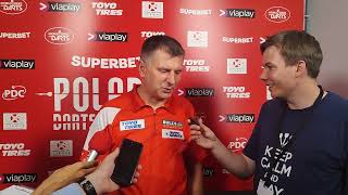 Poland Darts Masters 2023  Krzysztof Ratajski w rozmowie z Tomaszem Pijanowskim [upl. by Roxie772]