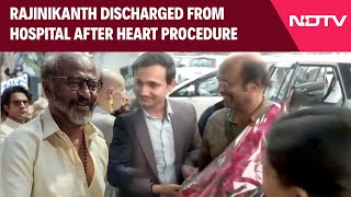 Rajnikanth News  Rajinikanth Discharged From Hospital After Undergoing Heart Procedure [upl. by Rats]