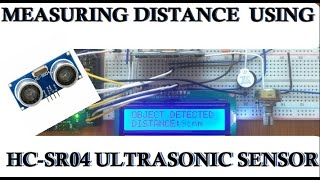 HOW TO MEASURE DISTANCE USING HCSR04 ULTRASONIC SENSOR WITH ARDUINO AND LCD [upl. by Yecart]