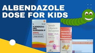 Albendazole dose for kids in worm infestation [upl. by Tam132]