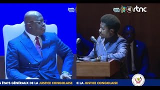 CONSTANT MUTAMBA ATTAQUE LES MAGISTRATS DEVANT FELIX TSHISEKEDI [upl. by Emmuela290]