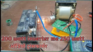 200 watt inverter kit connection Oedio output transfer in200 [upl. by Eehtomit432]