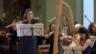 Karin Bonelli amp Anneleen Lenaerts  Mozart Concerto for flute and harp K299 [upl. by Wenda]