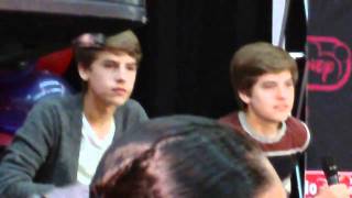 QampA with Dylan and Cole Sprouse at Millions of Milkshakes [upl. by Namwob]