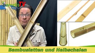 🎋 Bambuslatten und Halbschalen als dekorative natürliche Dekoration [upl. by Annmarie]