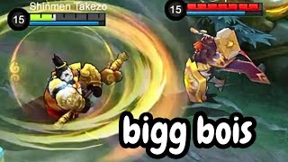 Big Round Panda Versus Tiggy The Boi Who Will Win  Akai Mobile Legends Shinmen Takezo [upl. by Parnas]