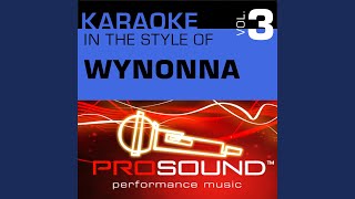 I Saw The Light Karaoke Instrumental Track In the style of Wynonna Judd [upl. by Gala]